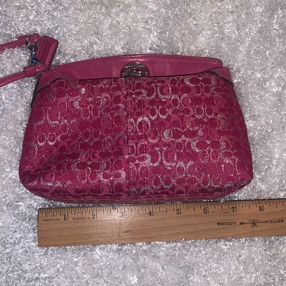 Coach Glitter Letter Clutch Purse - Picture 10 of 11